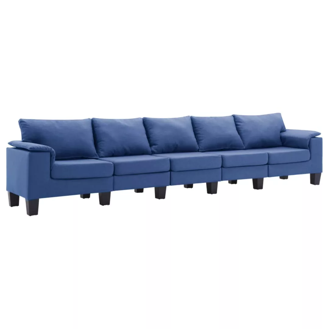 5-sitzer-sofa Blau Stoff günstig online kaufen