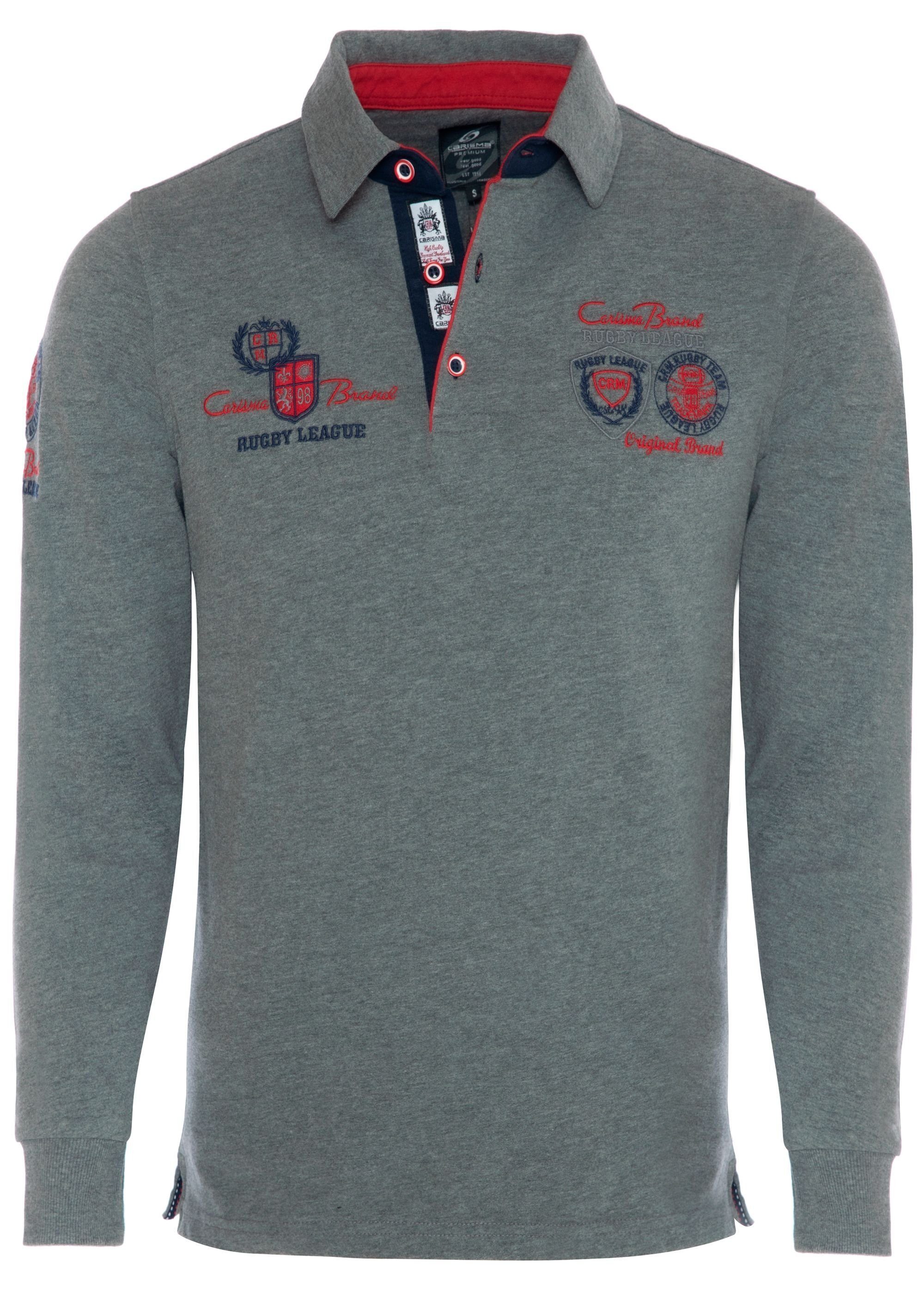 CARISMA Poloshirt (1-tlg) mit Stickerei Rugby günstig online kaufen