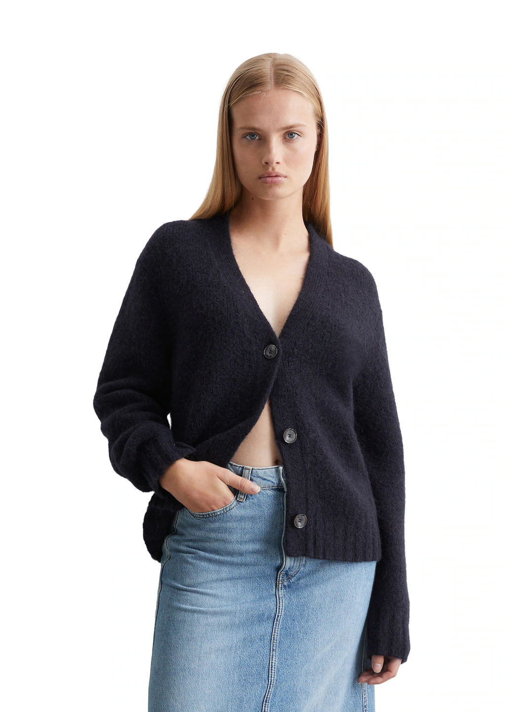 Marc OPolo DENIM Cardigan "aus kuscheligem Schurwolle-Mohair-Mix" günstig online kaufen