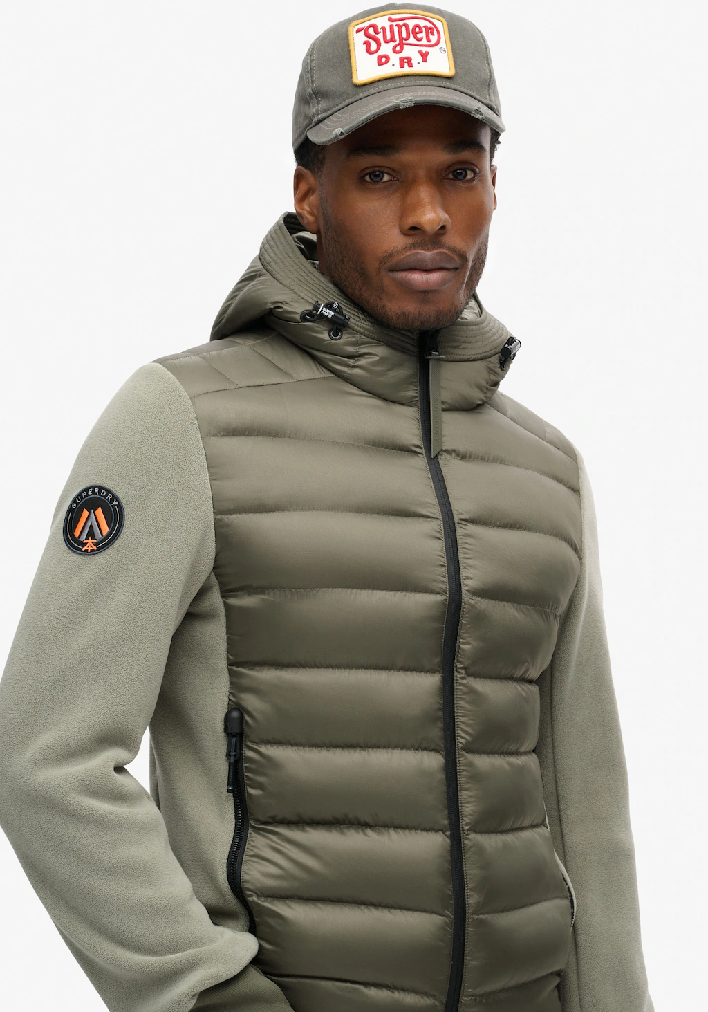 Superdry Steppjacke "HOODED STORM FLEECE BOMBER", mit Kapuze günstig online kaufen