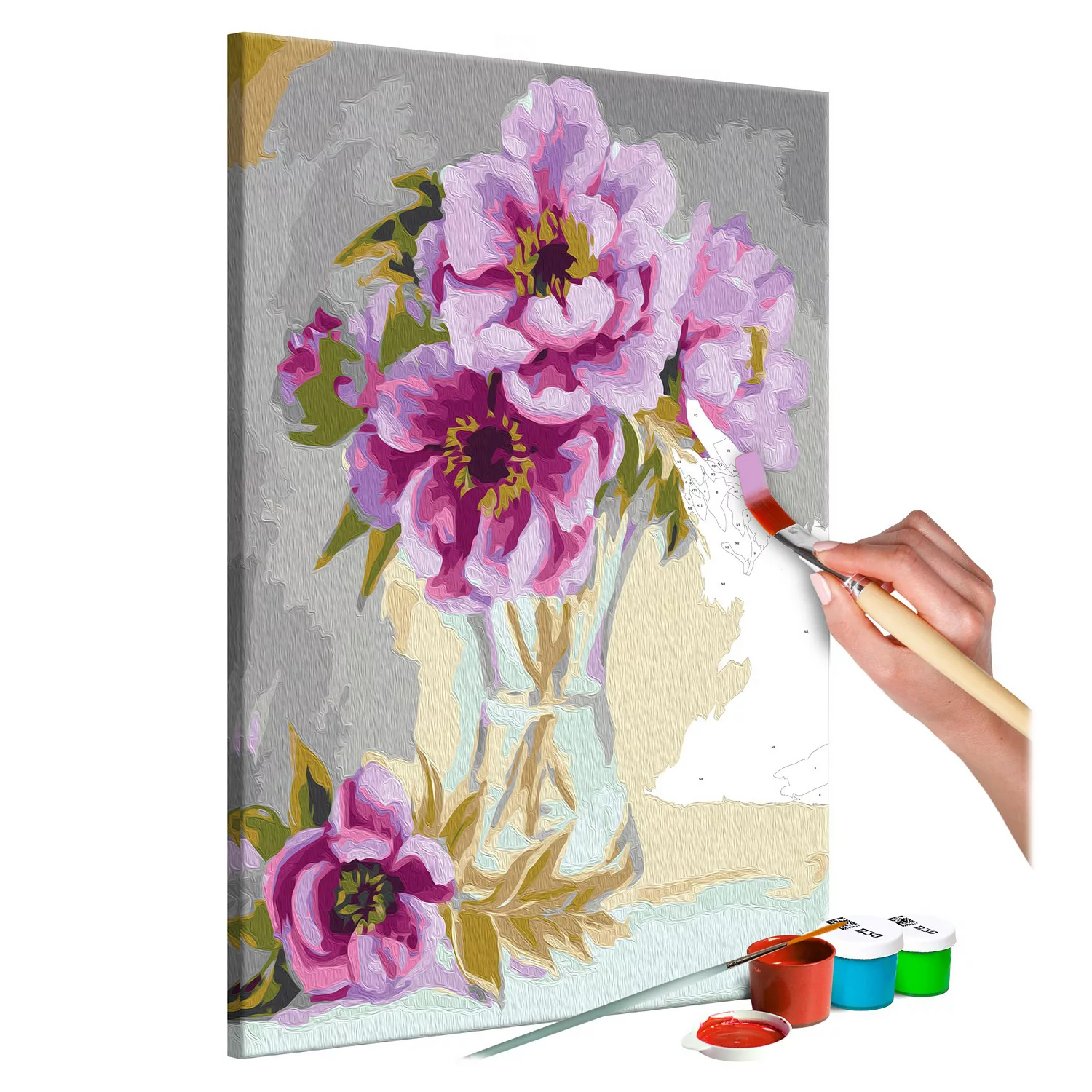 home24 Malen nach Zahlen - Blumen in der Vase günstig online kaufen