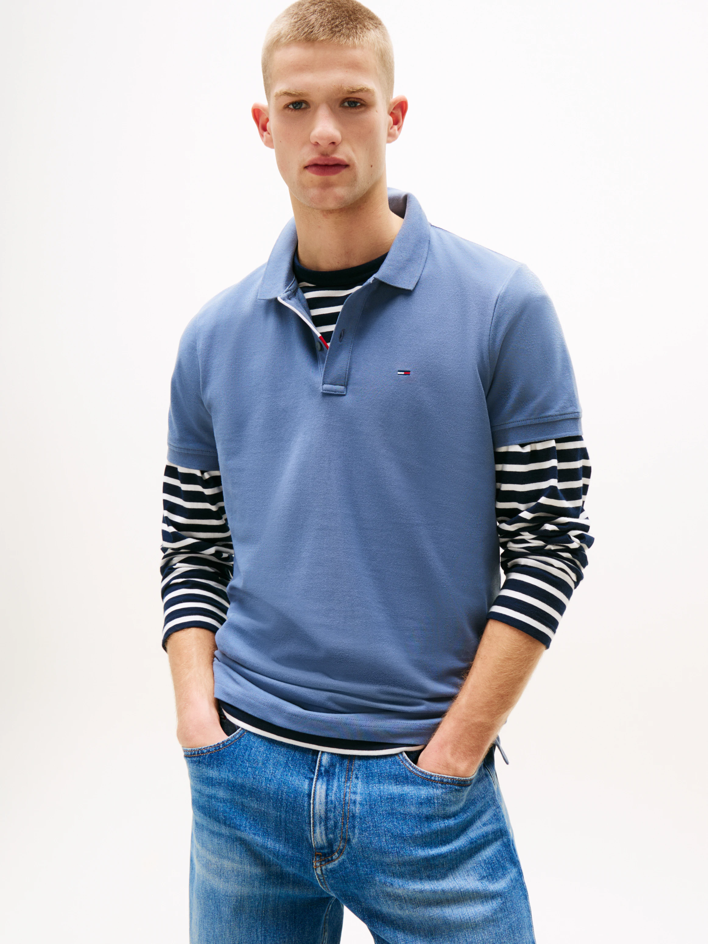Tommy Jeans Poloshirt "TJM SLIM PLACKET POLO EXT" günstig online kaufen