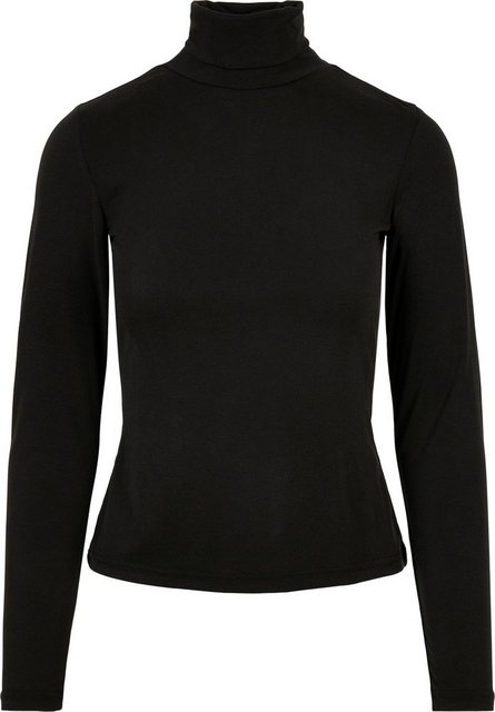 URBAN CLASSICS Langarmshirt Urban Classics Damen Ladies Rib Turtelneck Long günstig online kaufen