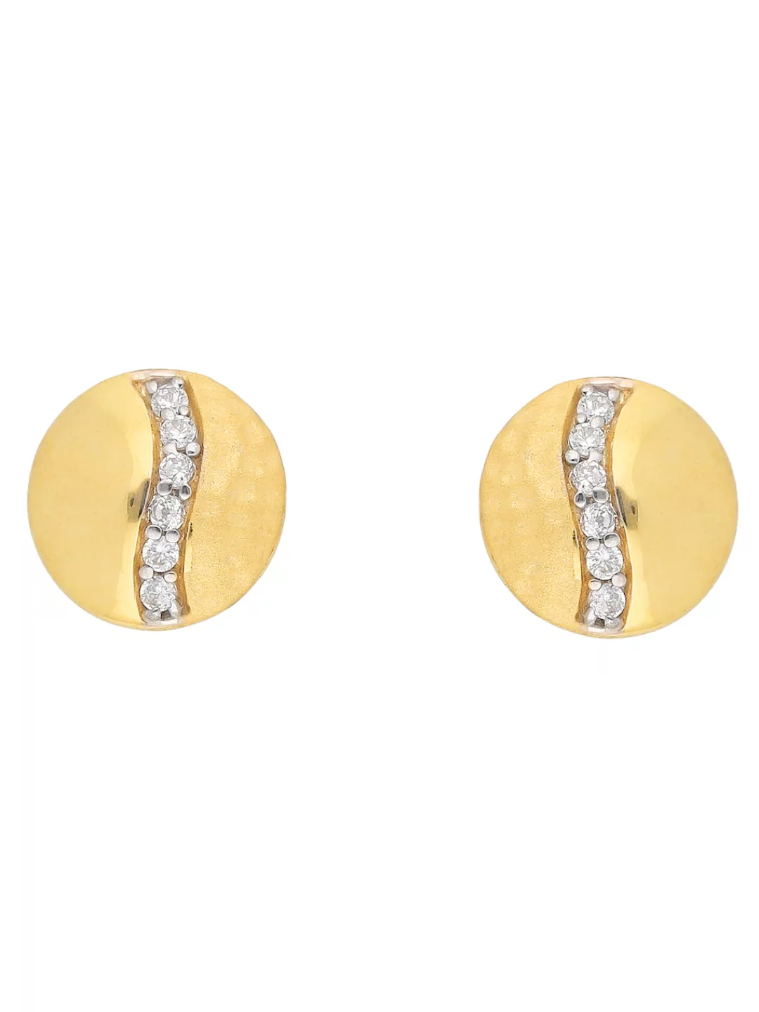 Adelia´s Paar Ohrhänger "333 Gold Ohrringe Ohrstecker", mit Zirkonia Goldsc günstig online kaufen