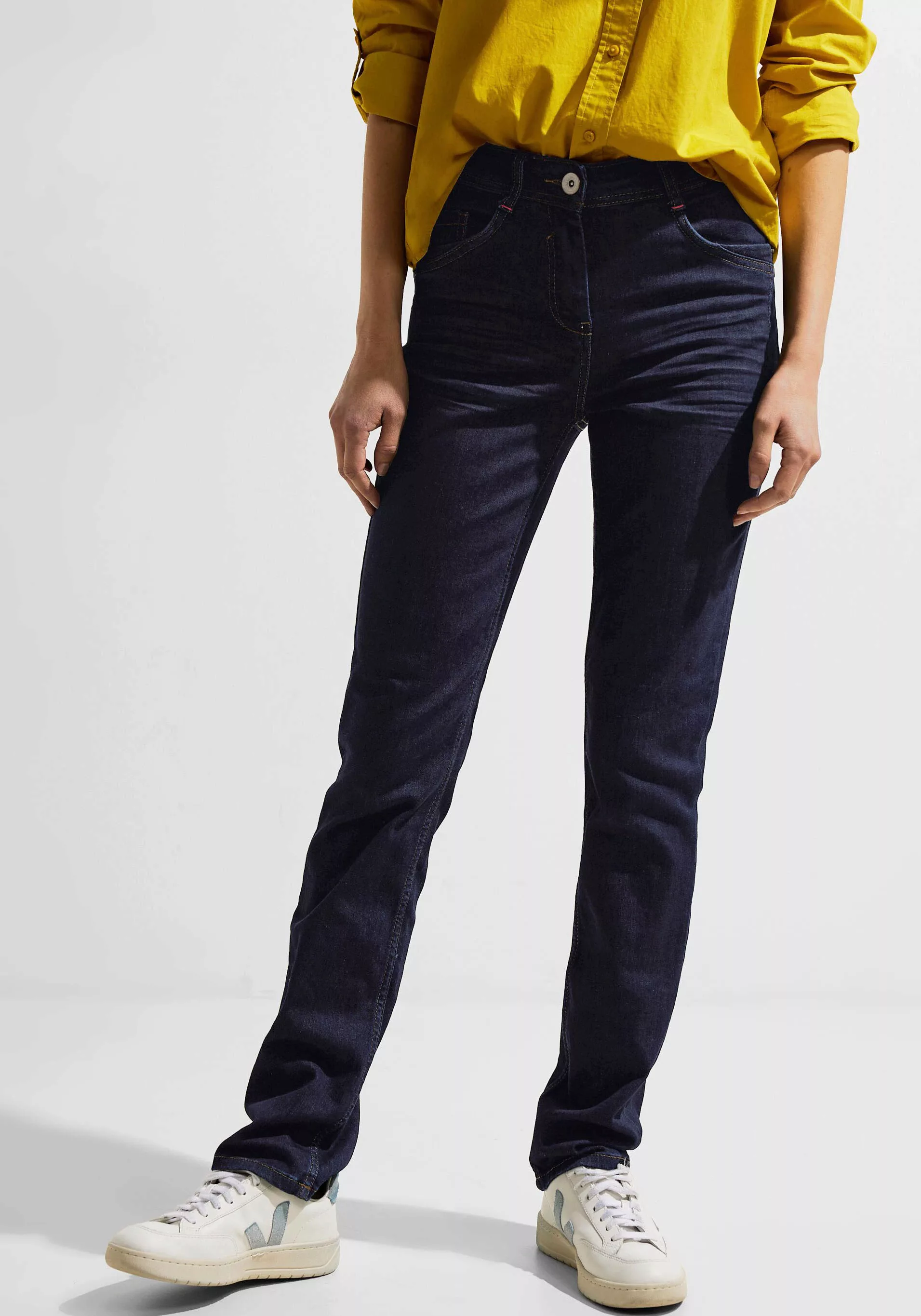 Cecil Slim-fit-Jeans mit dunkelblauer Waschung günstig online kaufen