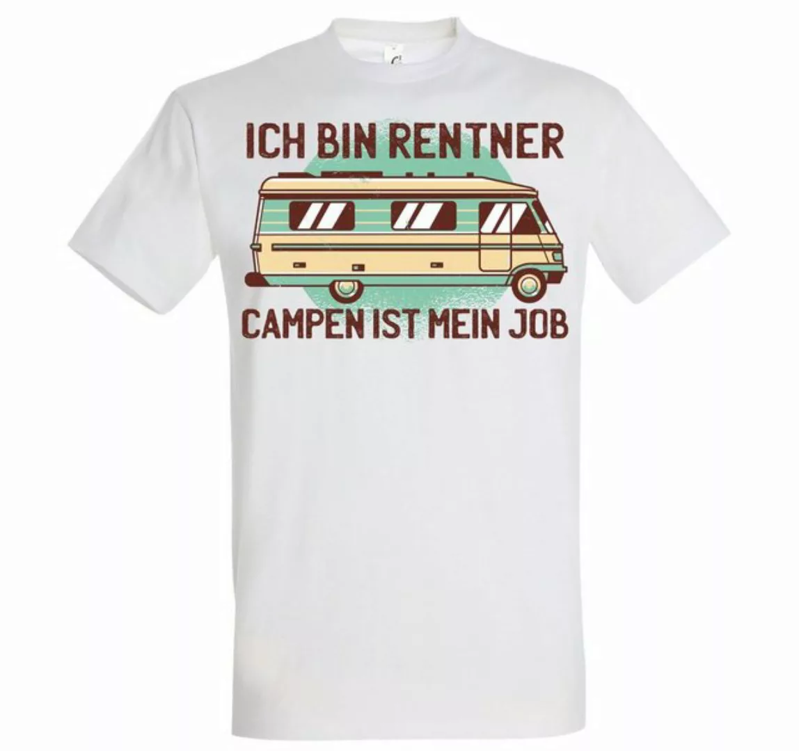 Youth Designz T-Shirt Ich bin Rentner Campen ist mein Job Herren T-Shirt mi günstig online kaufen