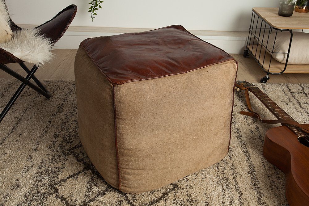 riess-ambiente Sitzhocker MUSTANG 45cm dunkelbraun / günstig online kaufen