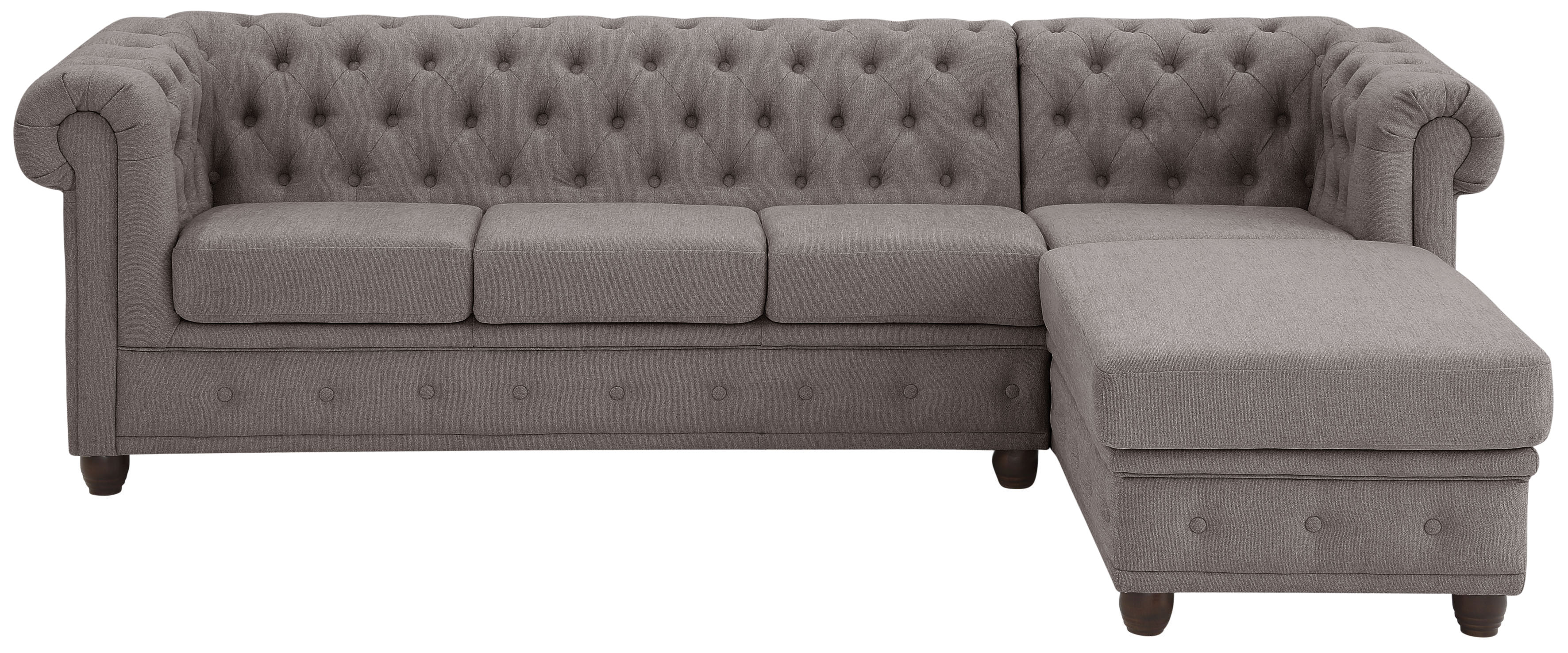Home affaire Chesterfield-Sofa "New Castle L-Form", hochwertige Knopfheftun günstig online kaufen