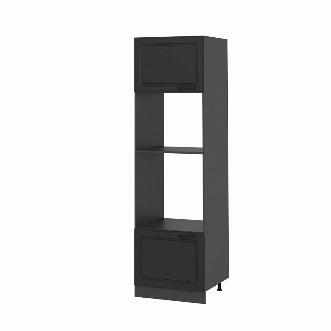 Vicco Mikrowellenumbauschrank R-Line, Anthrazit Landhaus/Anthrazit, 60 günstig online kaufen