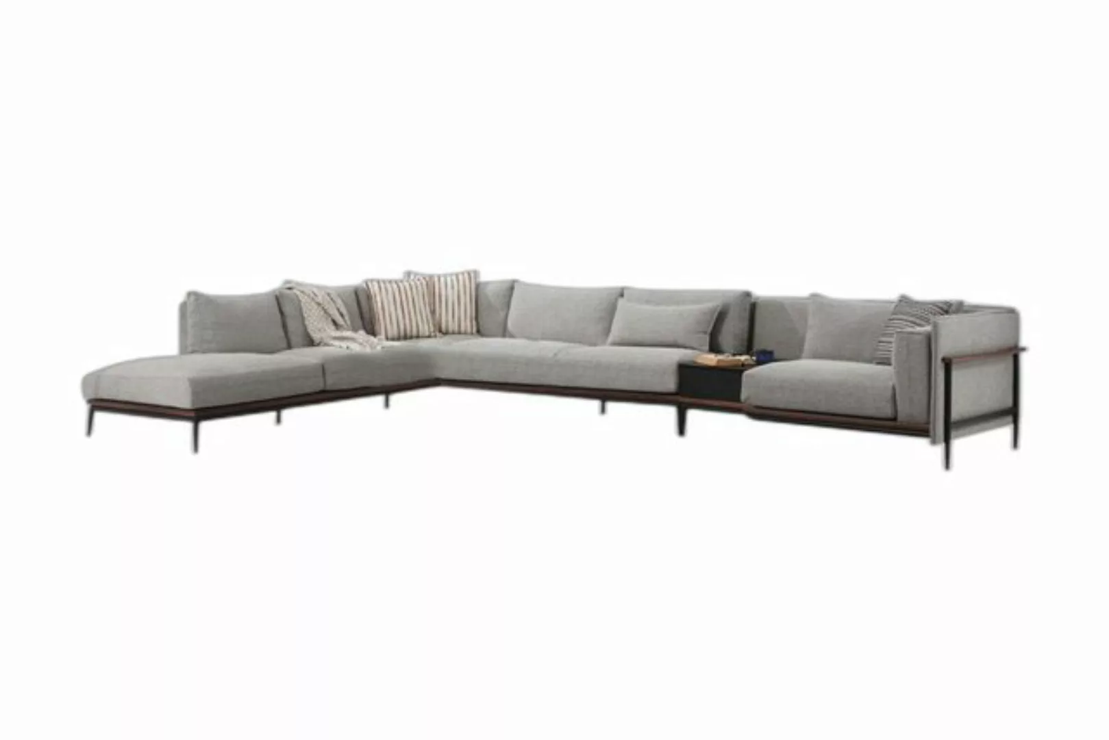 Xlmoebel Ecksofa Eckcouch L-Form in Grau, Modernes Stoffdesign für das Wohn günstig online kaufen