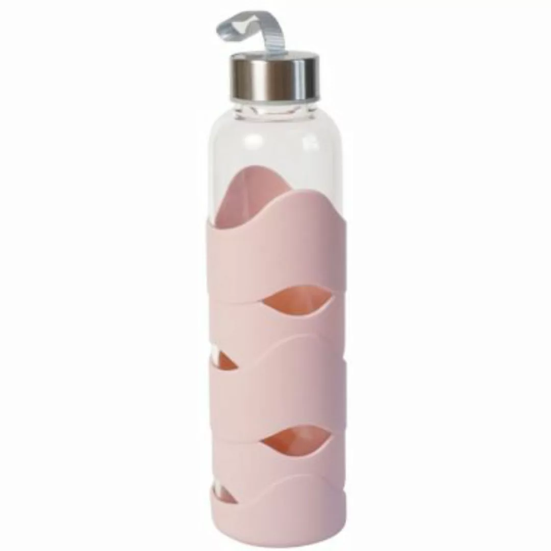 Geda Labels Trinkflasche Glas Silikon  500ml Trinkflaschen rosa günstig online kaufen