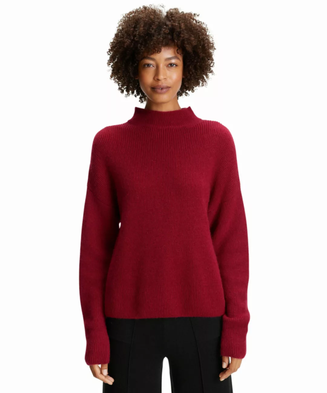 FALKE Damen Pullover, XXL, Rot, Uni, Mohair, 64162-832606 günstig online kaufen