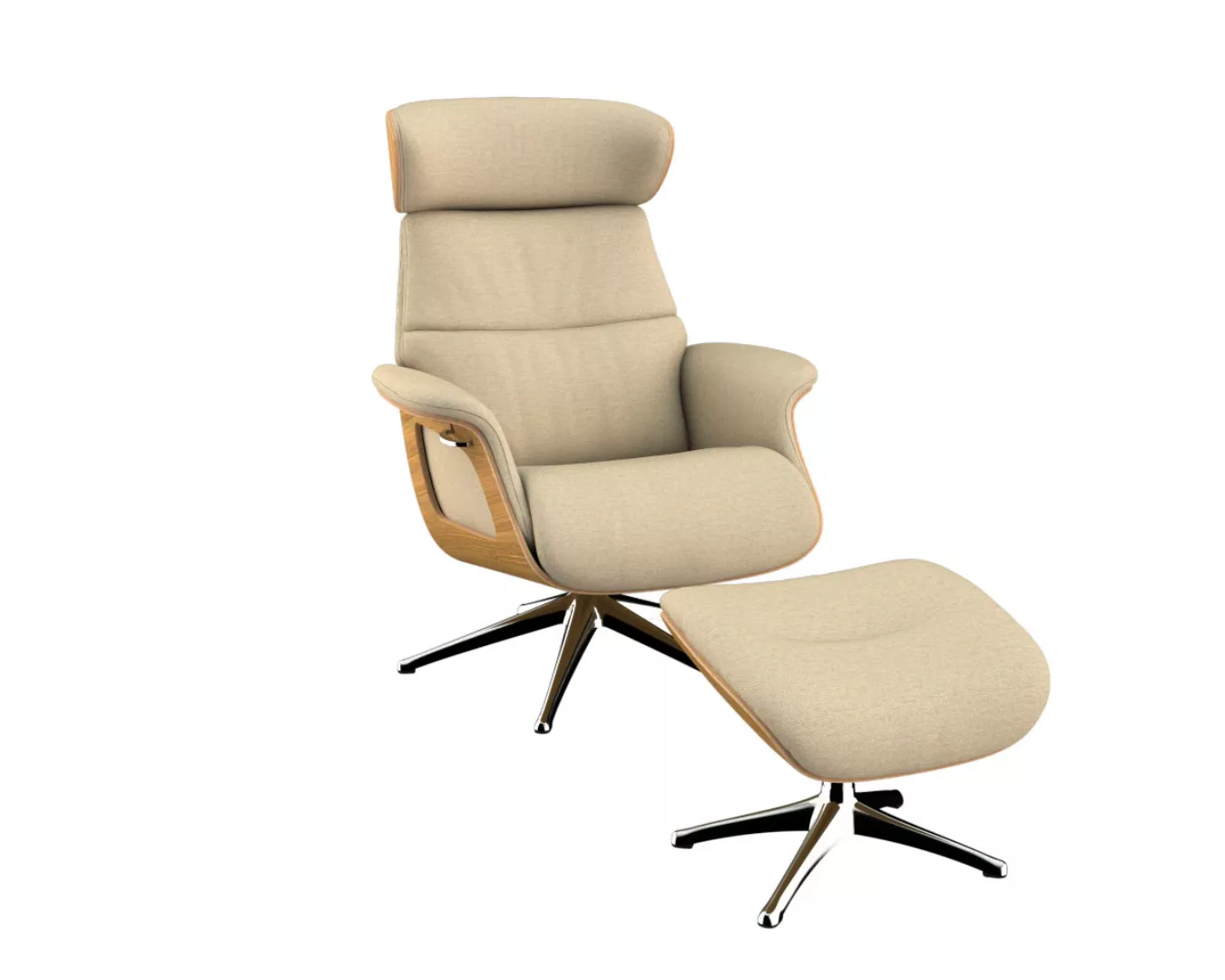 FLEXLUX Relaxsessel "Clement Rücken u. Kopfverstellung, ergonomisch, Aircha günstig online kaufen