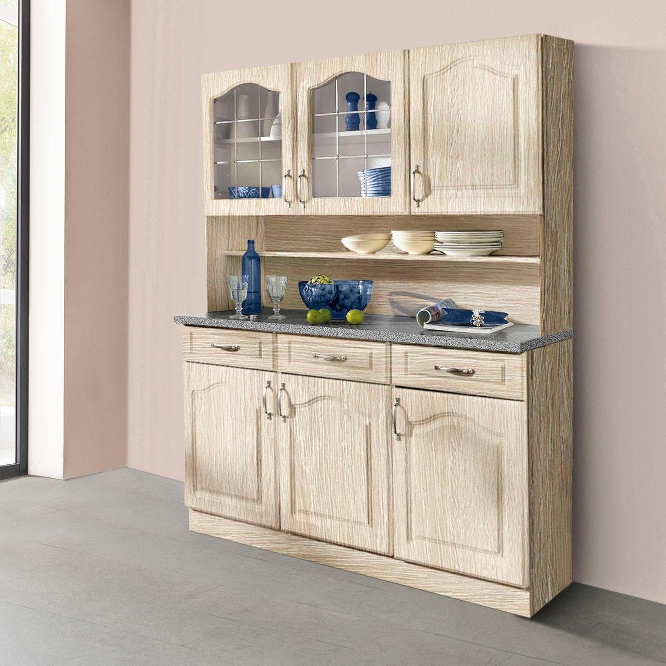 wiho Küchen Küchenbuffet "Linz", 150 cm breit, in Landhaus-Optik günstig online kaufen