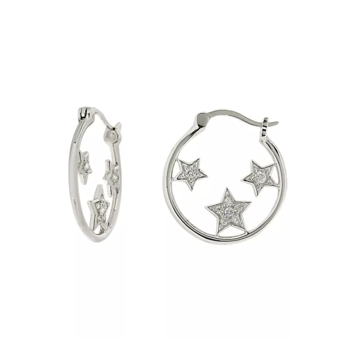 Ohrringe Creolen Juniper aus 925 Sterling Silber Schmuck für Damen Friends günstig online kaufen