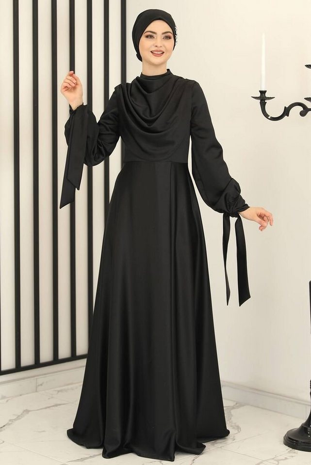 fashionshowcase Abendkleid langärmliges Maxikleid Damen Abaya Kleid - Modes günstig online kaufen