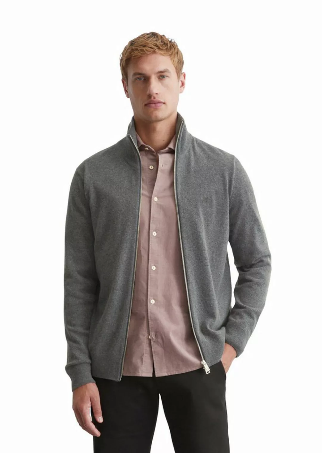 Marc O'Polo Cardigan aus Bio-Baumwolle-Schurwolle-Mix günstig online kaufen