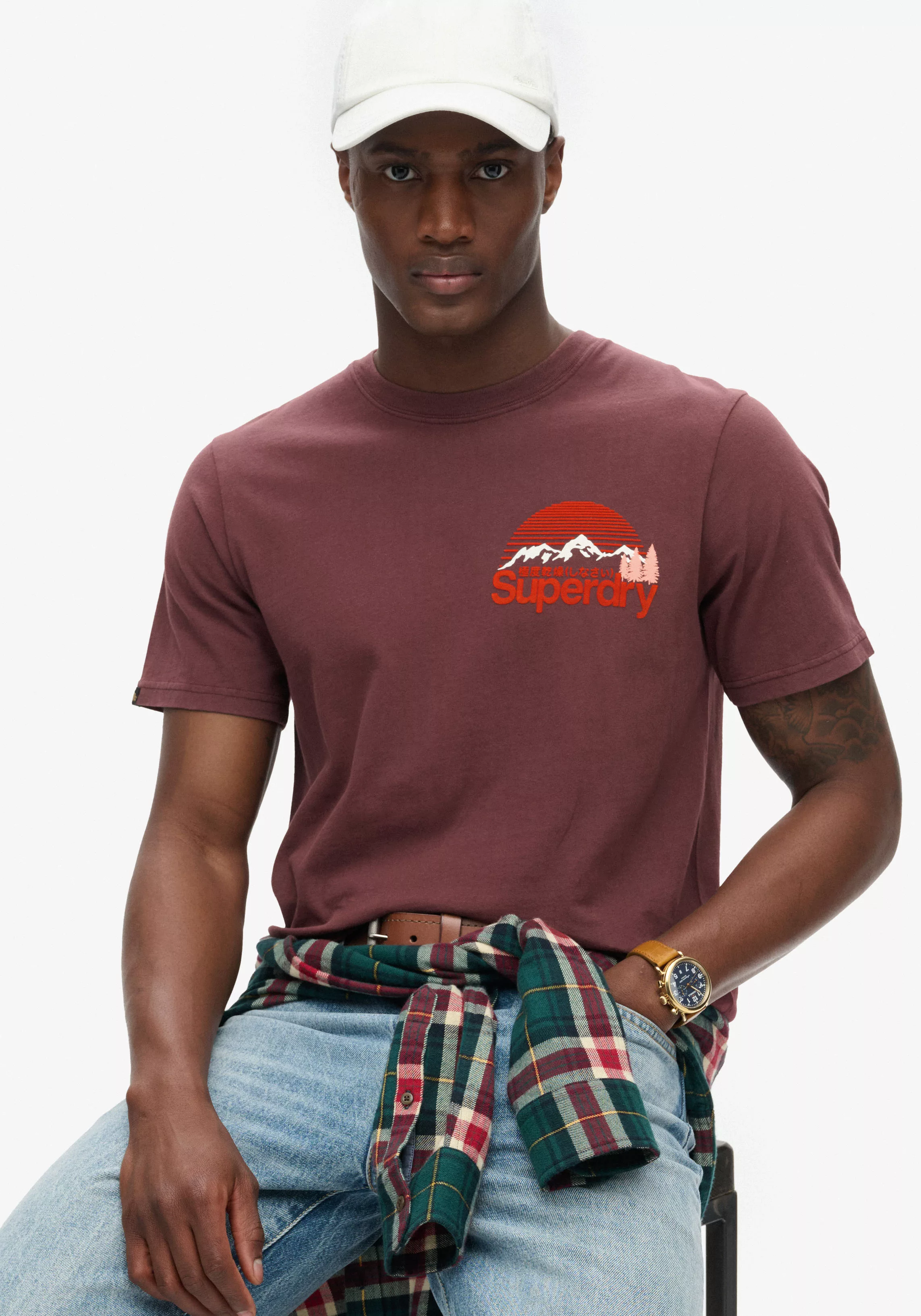 Superdry Rundhalsshirt GREAT OUTDOOR CHEST GRAPHC TEE günstig online kaufen