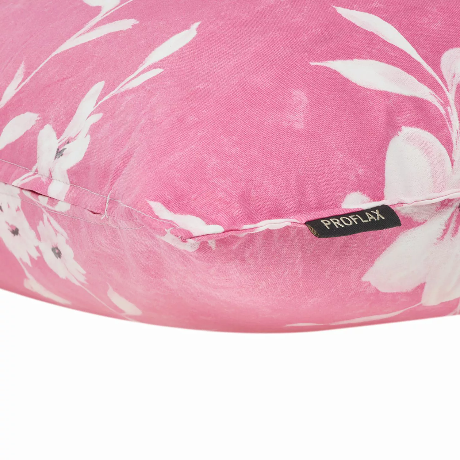 home24 Proflax Kissenbezug Fiano Pink/Weiß 40x40 cm (BxH) Baumwollstoff günstig online kaufen
