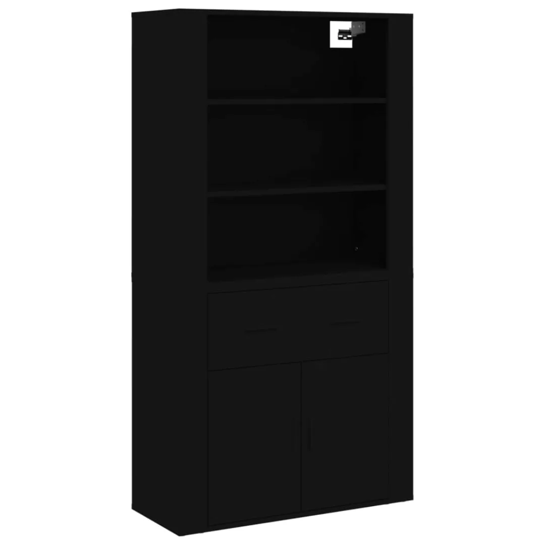 Vidaxl Highboard Schwarz Holzwerkstoff günstig online kaufen