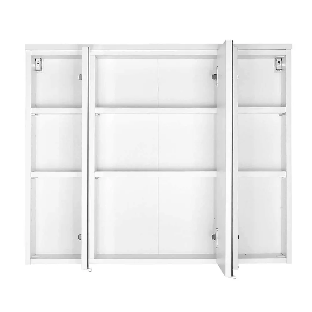 Badspiegelschrank in Weiß 3-türig günstig online kaufen