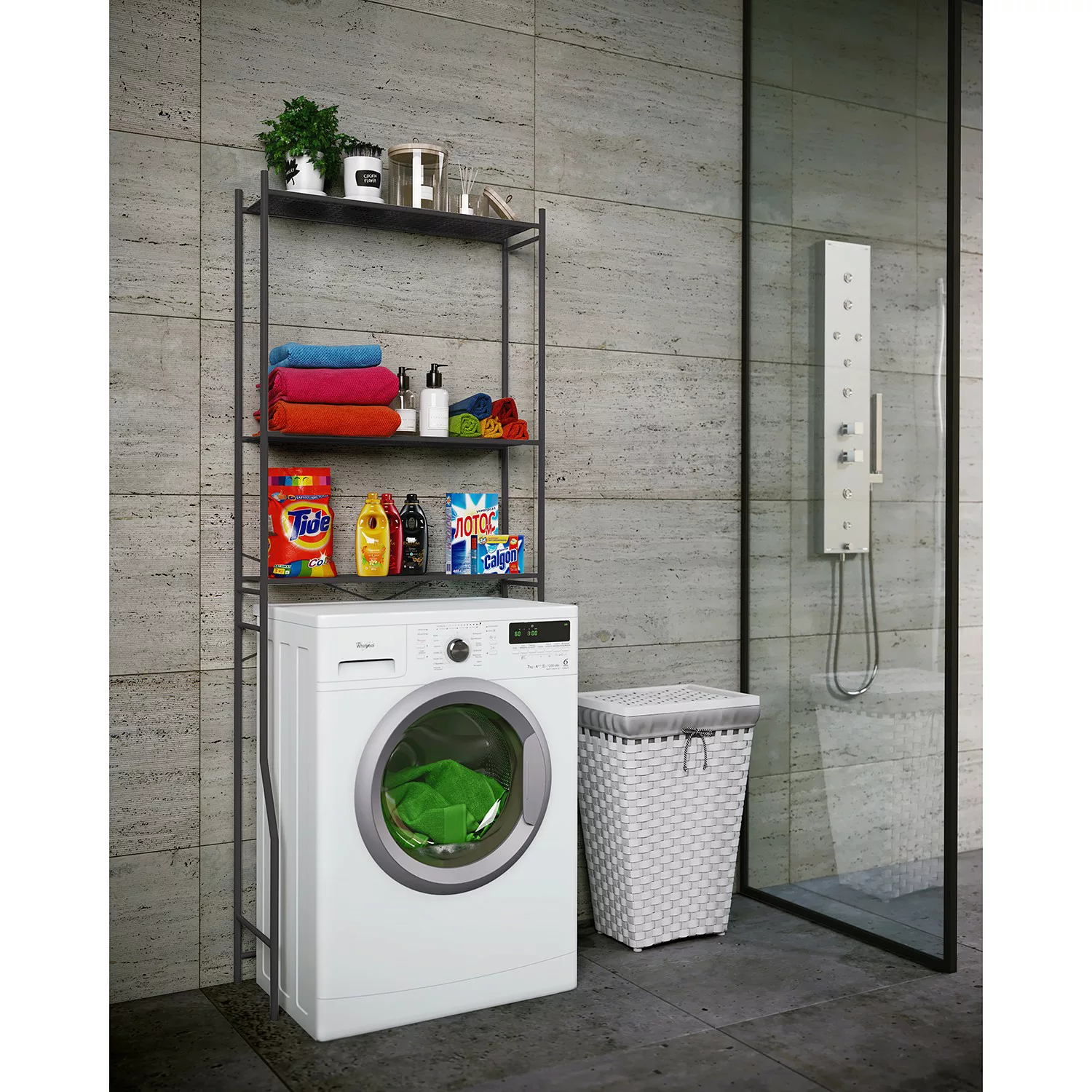 home24 Waschmaschinenregal Tubas günstig online kaufen
