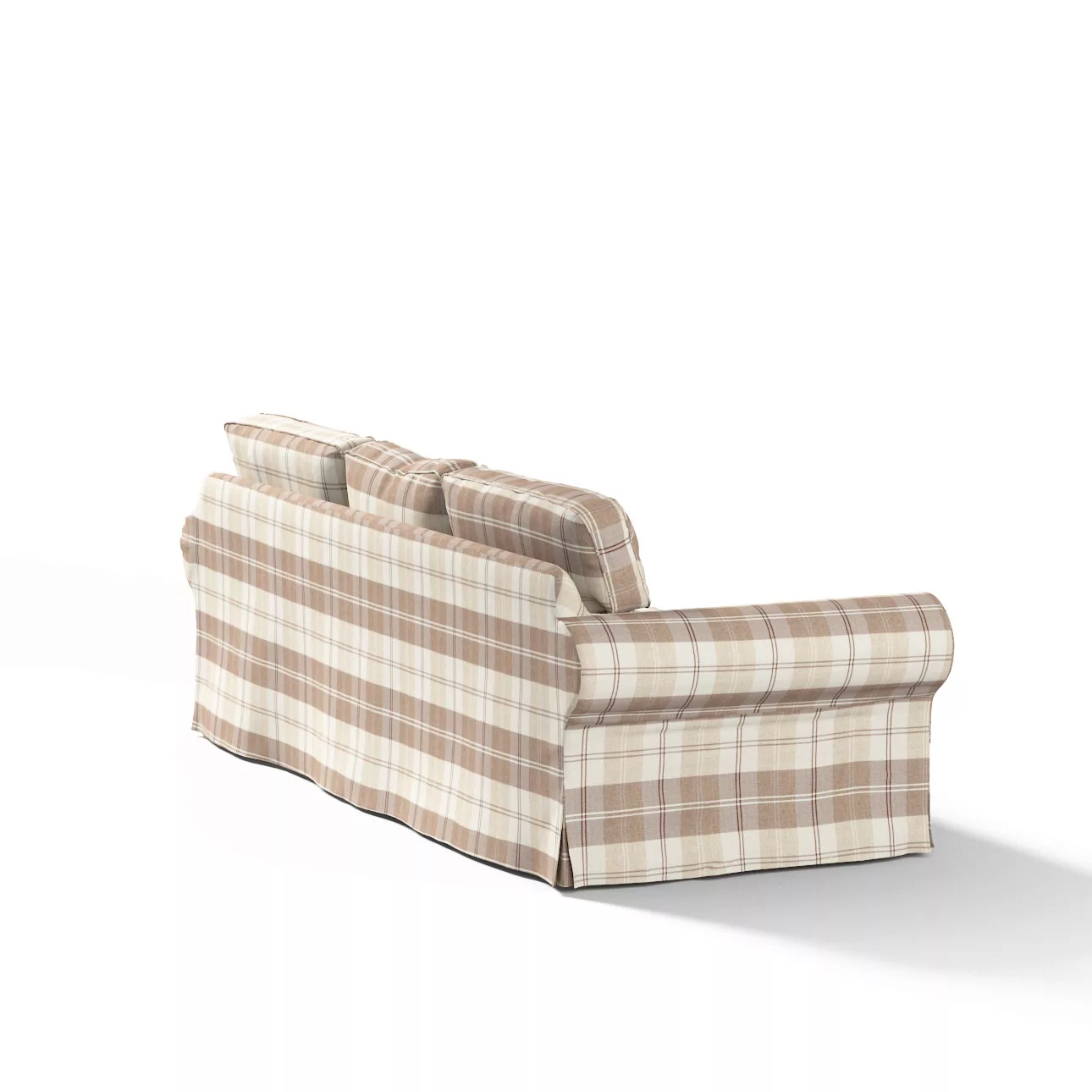 Bezug für Ektorp 3-Sitzer Schlafsofa, neues Modell (2013), braun-beige, 40c günstig online kaufen