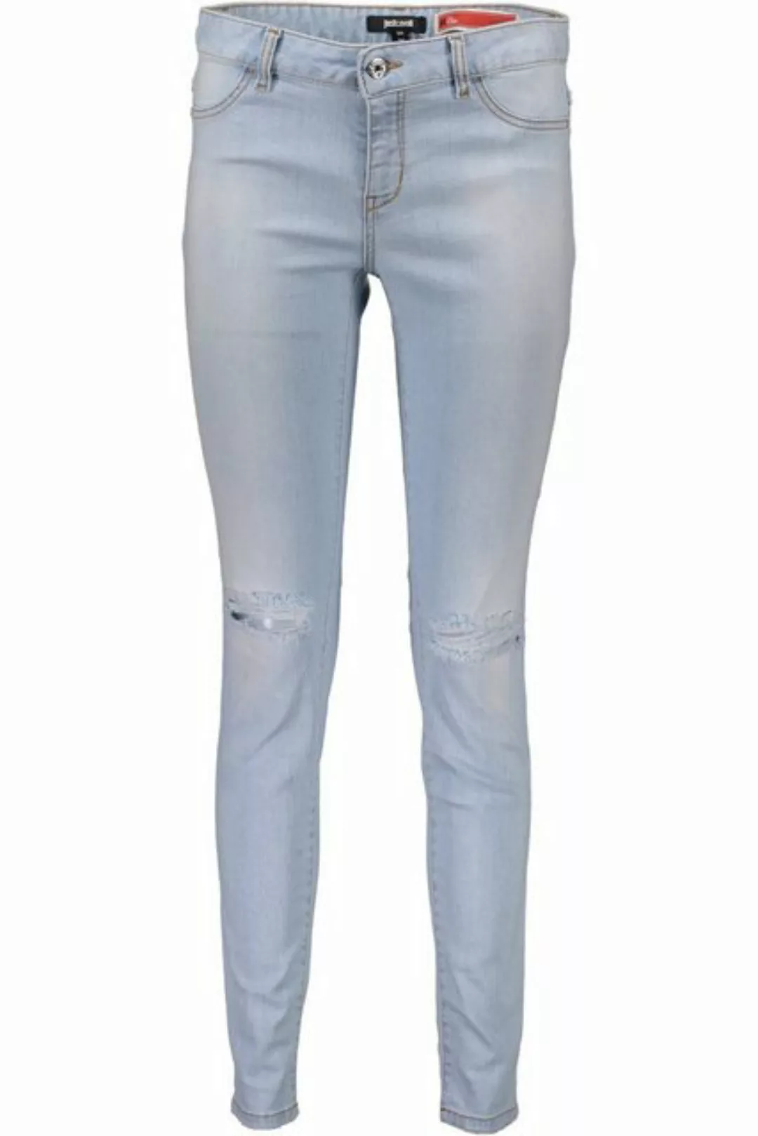 Just Cavalli 5-Pocket-Jeans Damen Jeans Blau: Verwaschener & Abgenutzter Lo günstig online kaufen