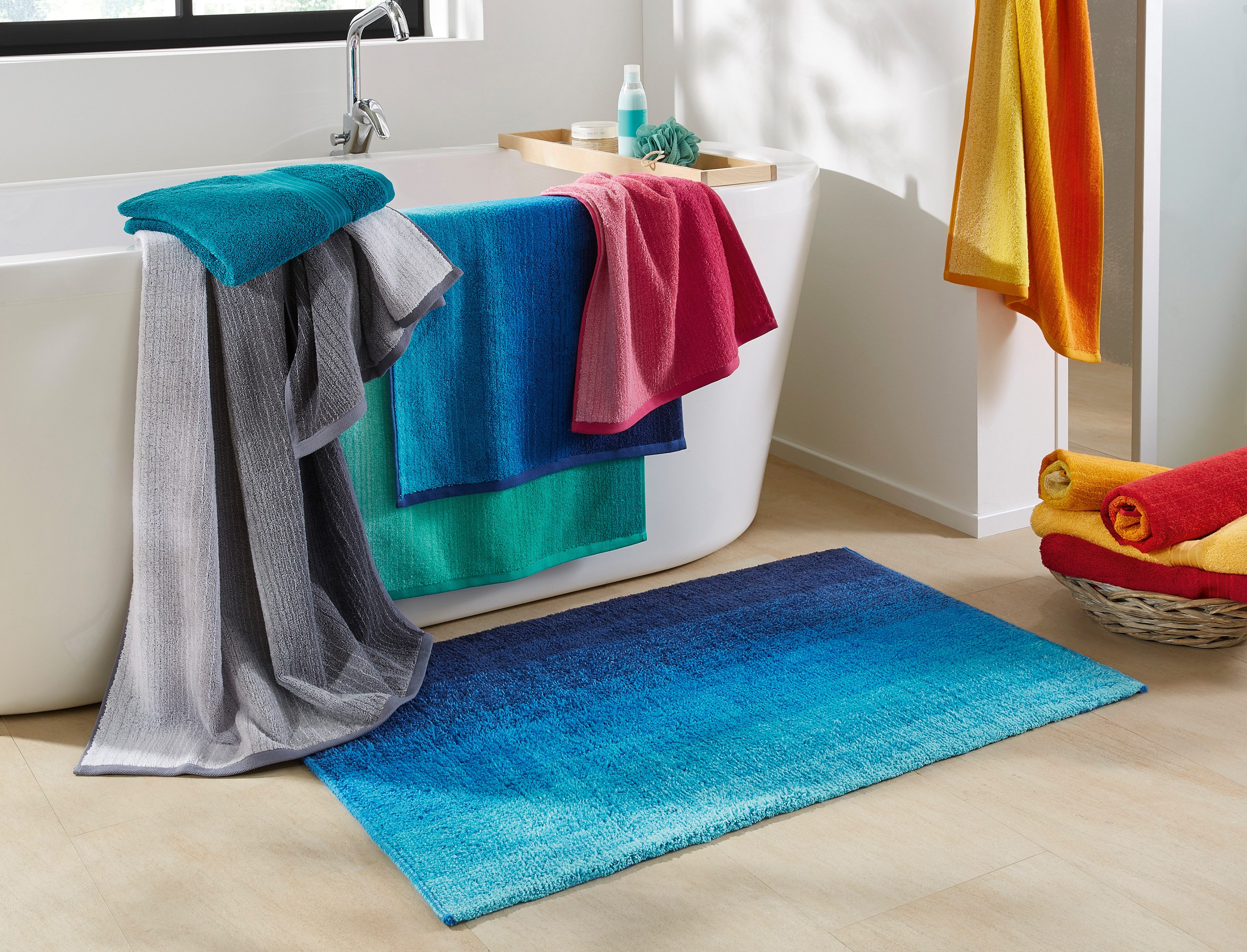 Dyckhoff Strandtuch »Colori«, (Packung, 1 St.), mit Farbverlauf günstig online kaufen
