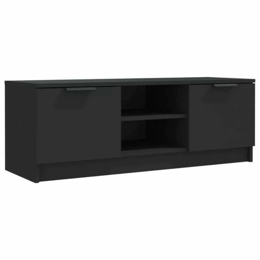 furnicato TV-Schrank Schwarz 102x35x36,5 cm Holzwerkstoff (1-St) günstig online kaufen