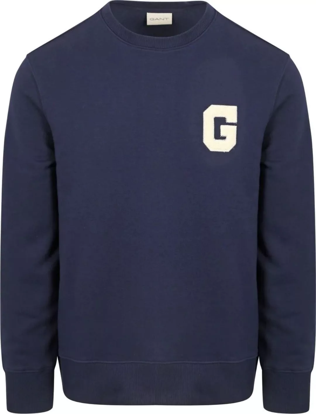 Gant Sweater Teddy Logo Navy - Größe XXL günstig online kaufen