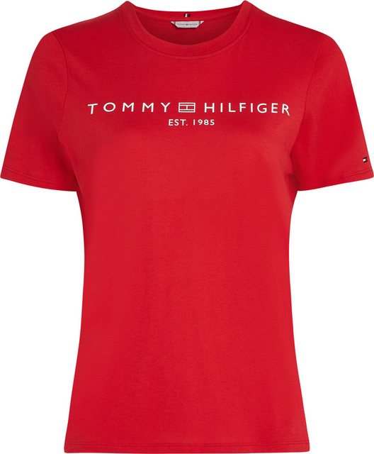 Tommy Hilfiger T-Shirt REG CORP LOGO C-NK SS mit Logoschriftzug günstig online kaufen