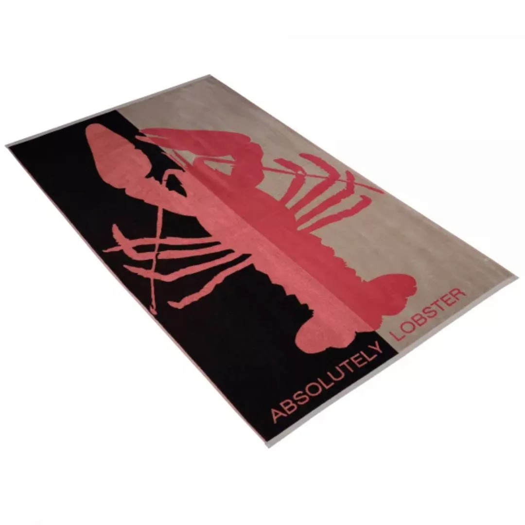 Vossen Strandtücher Absolutely Lobster - Farbe: schwarz - 0004 - 100x180 cm günstig online kaufen