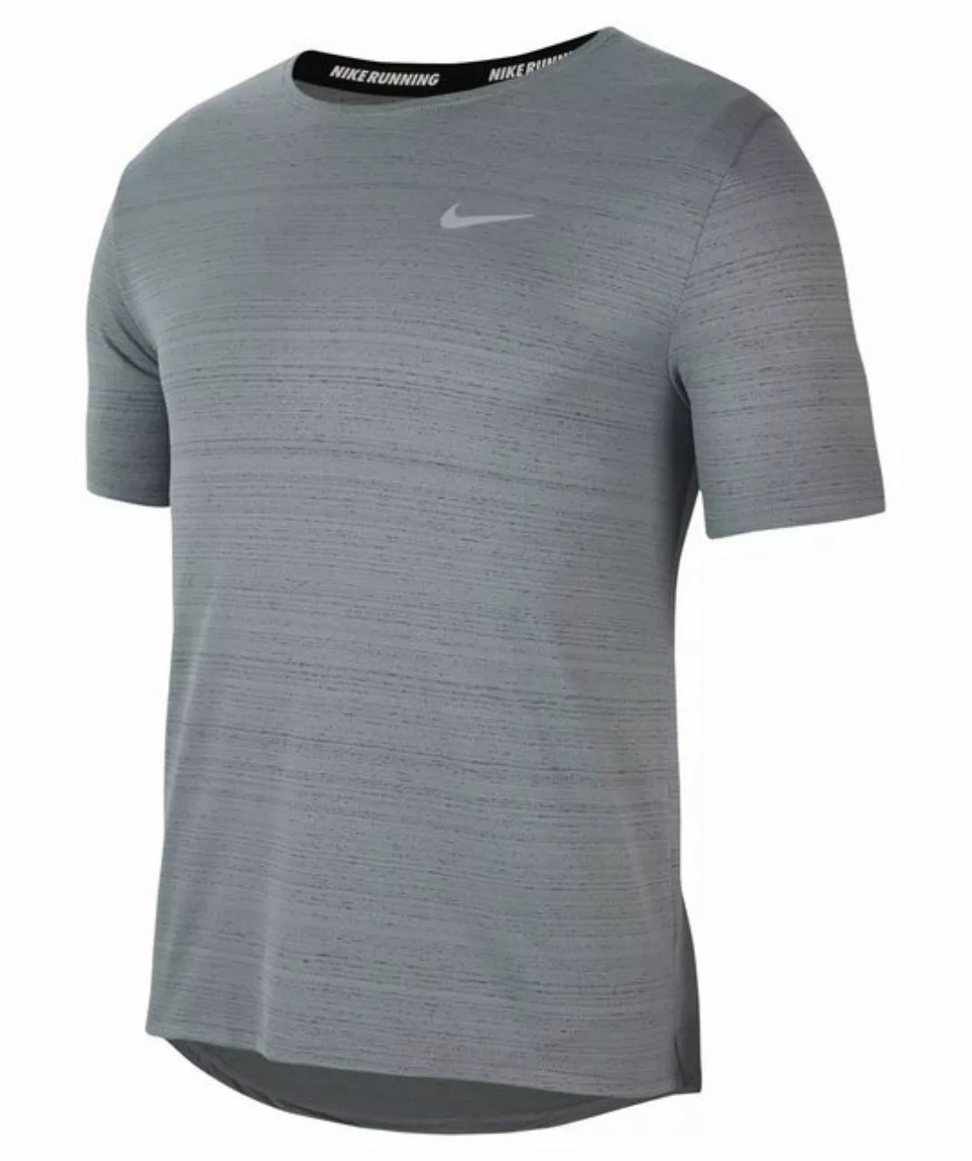 Nike Dri Fit Miler Kurzarm T-shirt L Smoke Grey / Reflective Silver günstig online kaufen