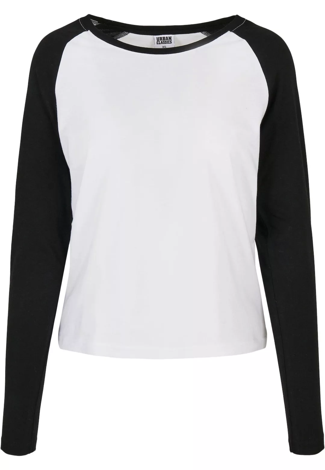 URBAN CLASSICS Langarmshirt "Urban Classics Damen Ladies Contrast Raglan Lo günstig online kaufen