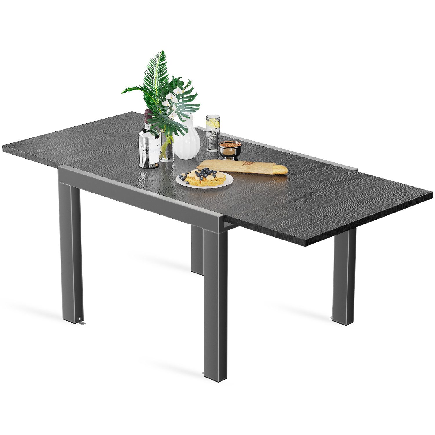 GUNJI Gartentisch Aluminium-Teleskoptisch, 80/160, 160/260cm, wasserdicht günstig online kaufen