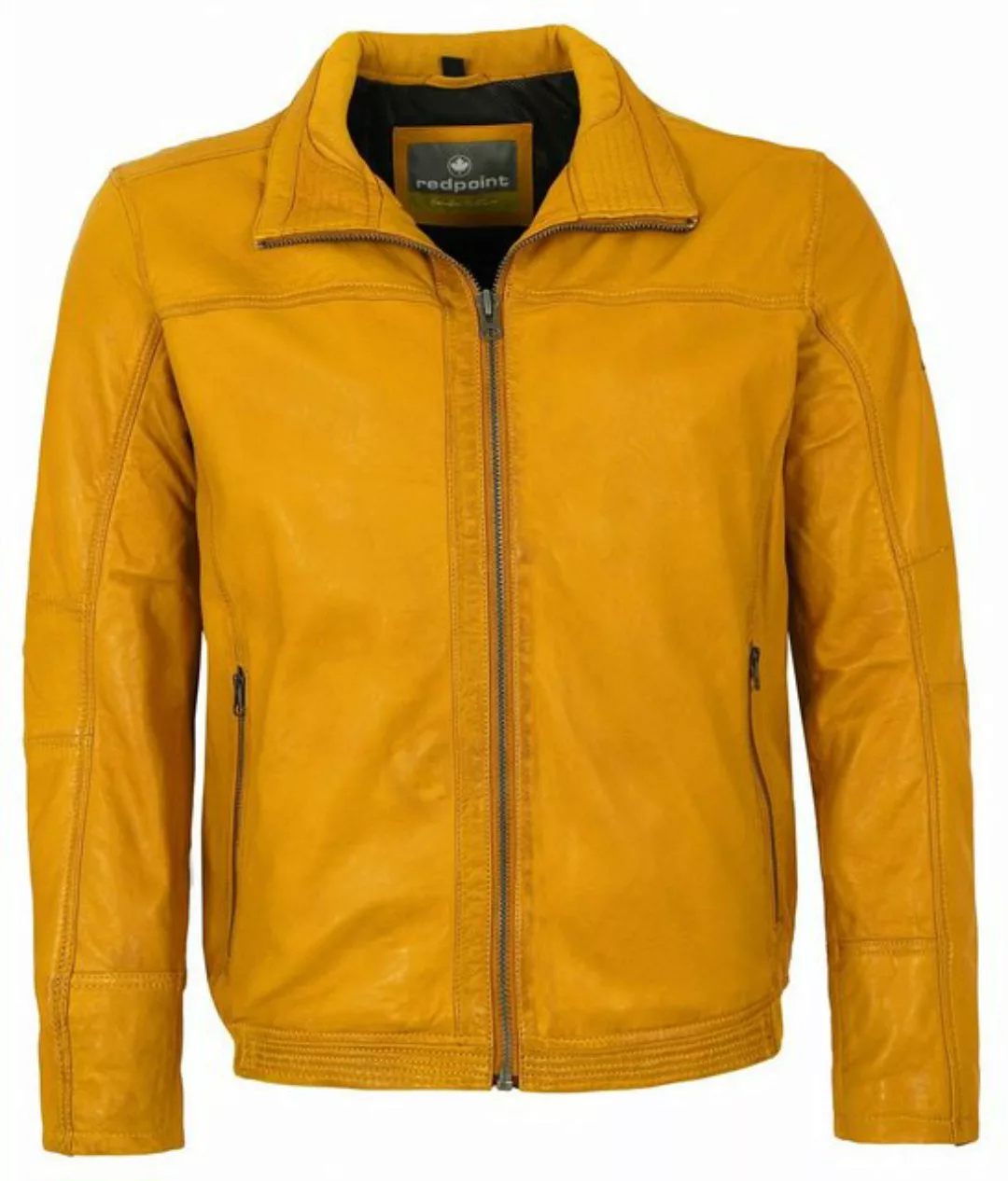 Redpoint Lederjacke Benjamin Echtleder Herren Lederjacke Lammnappa gelb günstig online kaufen