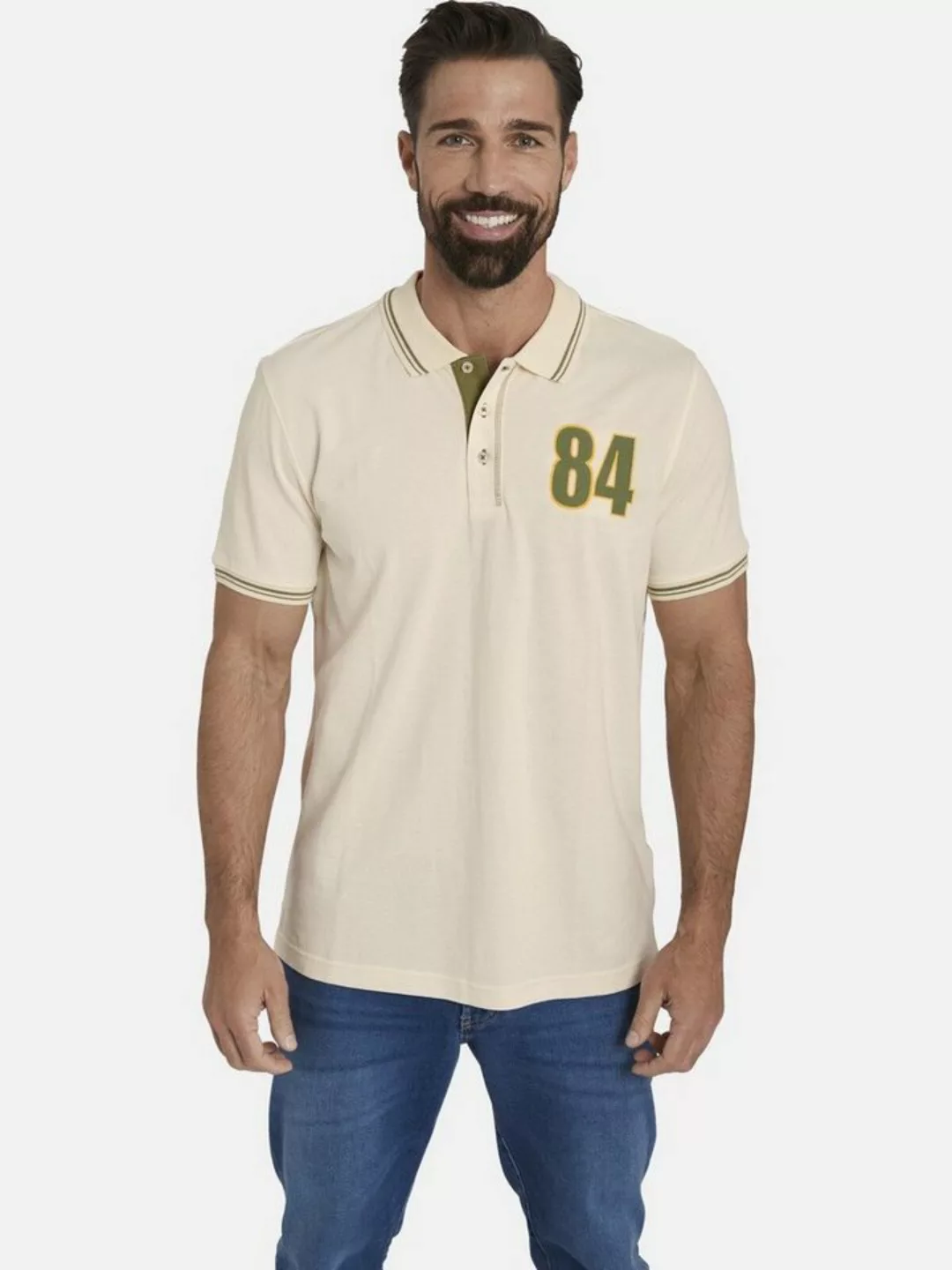 Jan Vanderstorm Poloshirt BERAU mit Kontrastkragen günstig online kaufen