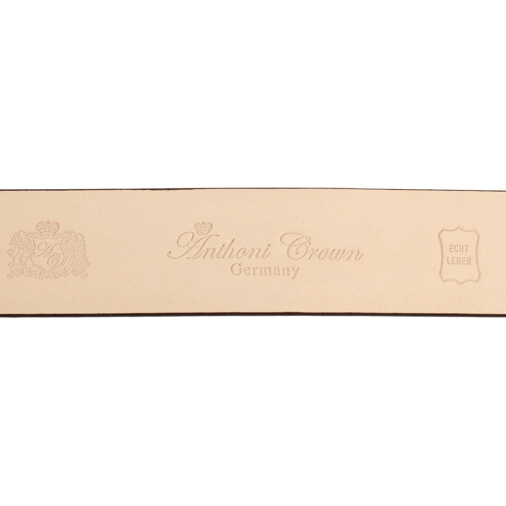 Anthoni Crown Ledergürtel, mit altmesssingfarbener Schließe günstig online kaufen