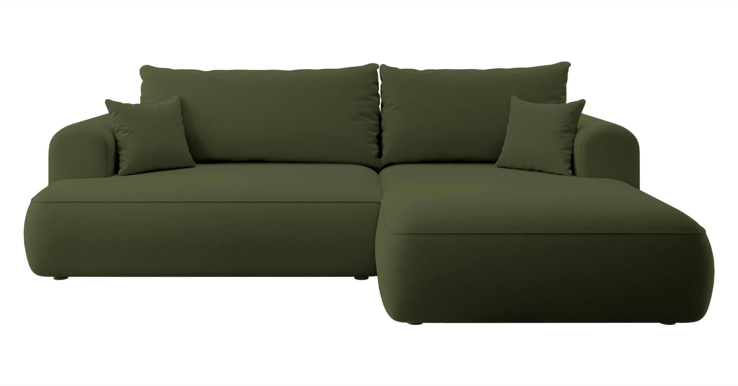 NADUVI Collection | Ecksofa Philipa rechts Samt mit Schlaffunktion günstig online kaufen