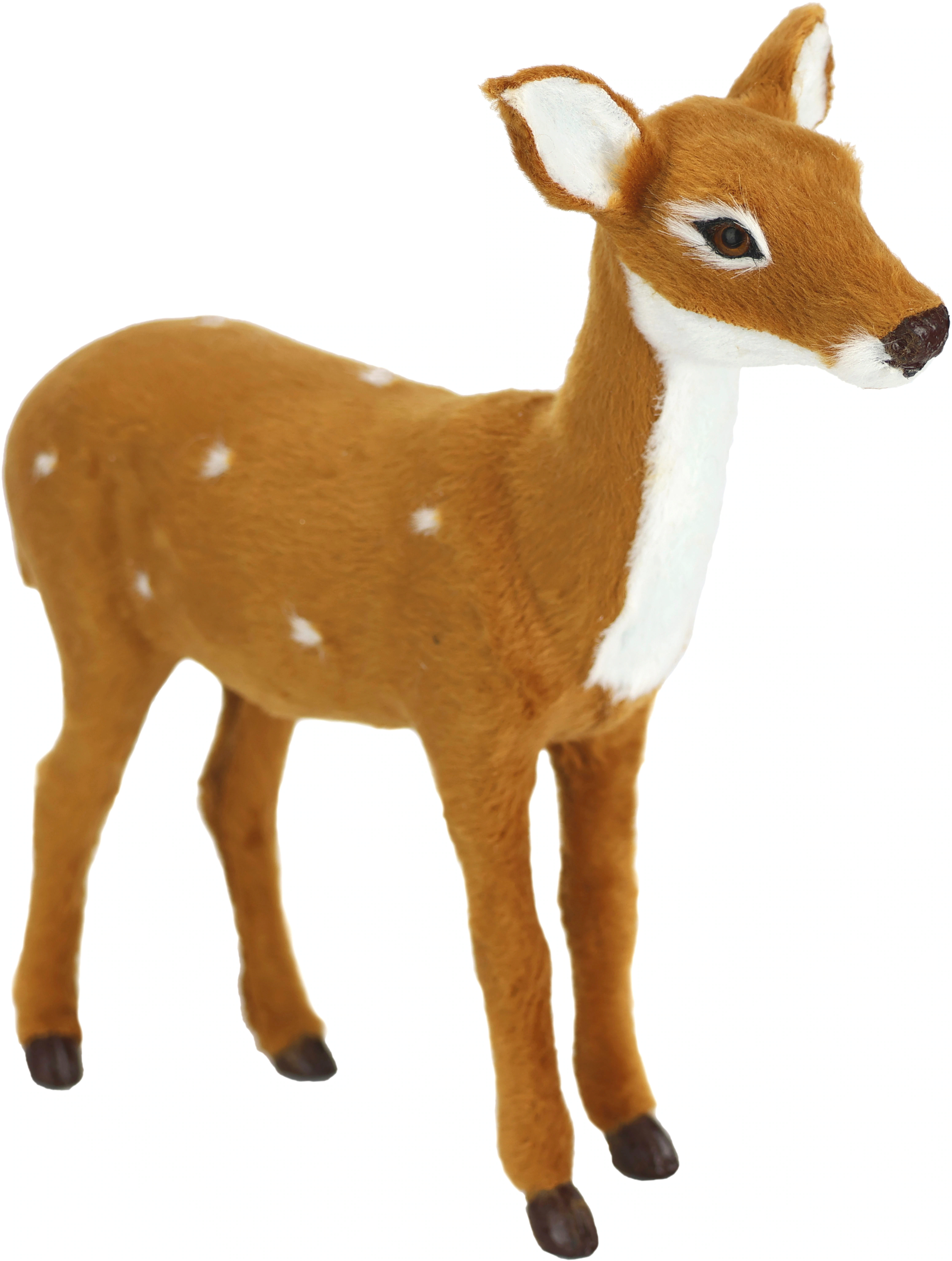 I.GE.A. Dekofigur "Tierfigur Reh aus Kunstfell", Realistisches Waldtier Sta günstig online kaufen