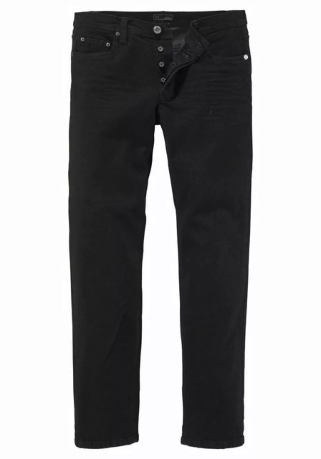 John Devin Straight-Jeans gerade Beinform, mit Used-Waschung, niedrige Leib günstig online kaufen