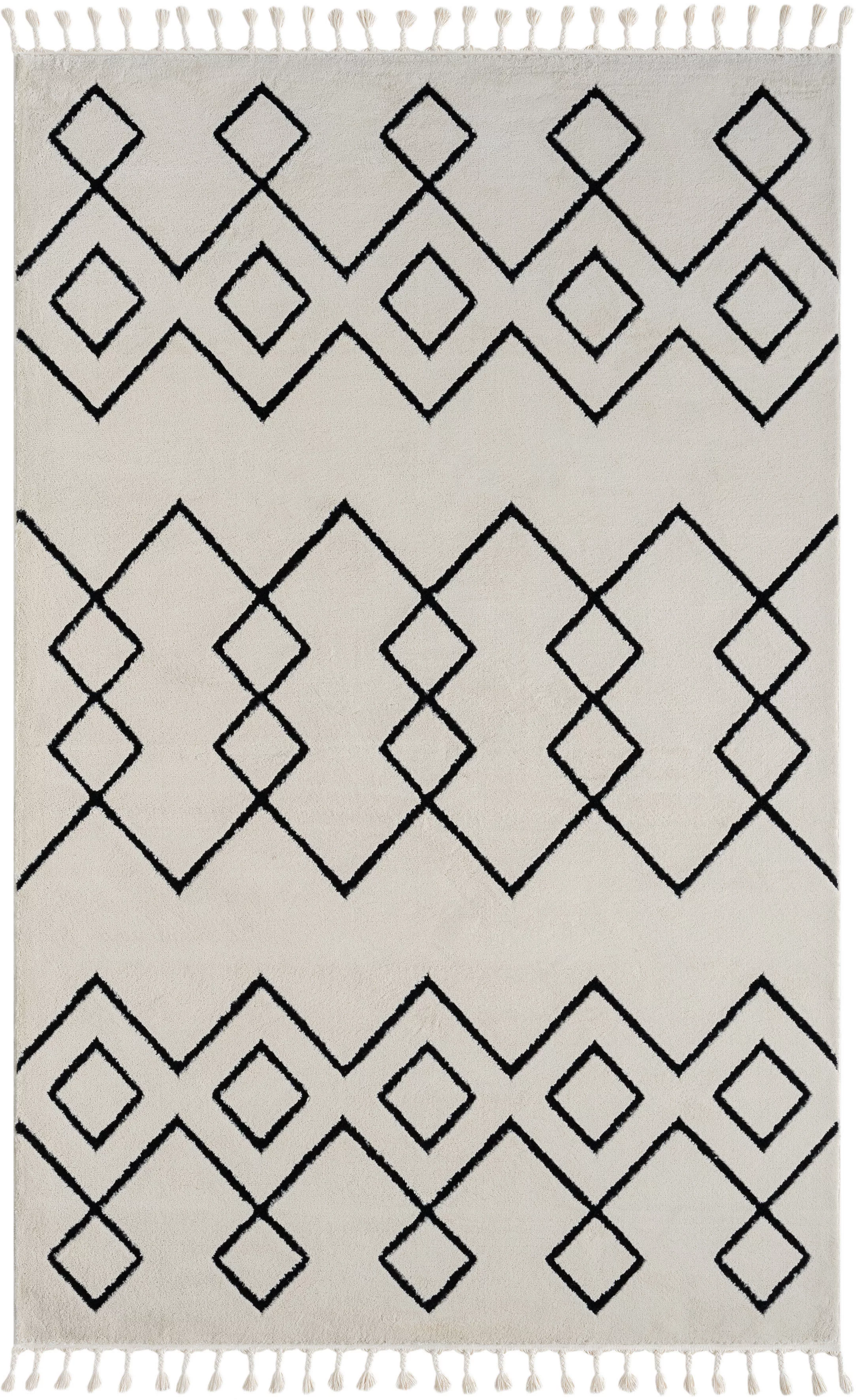 Myflair Möbel & Accessoires Hochflor-Teppich »Moroccan Mural«, rechteckig, günstig online kaufen