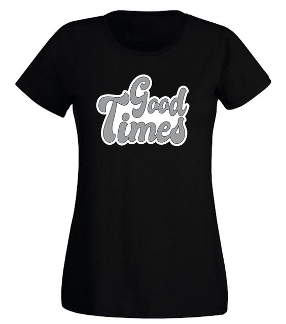 G-graphics T-Shirt Damen T-Shirt - Good Times Slim-fit-Shirt, mit Frontprin günstig online kaufen