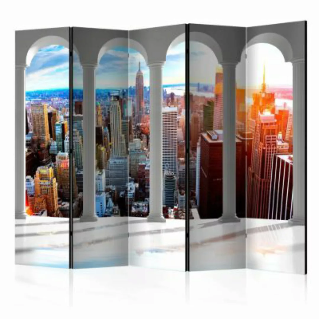 artgeist Paravent Pillars and New York II [Room Dividers] mehrfarbig Gr. 22 günstig online kaufen