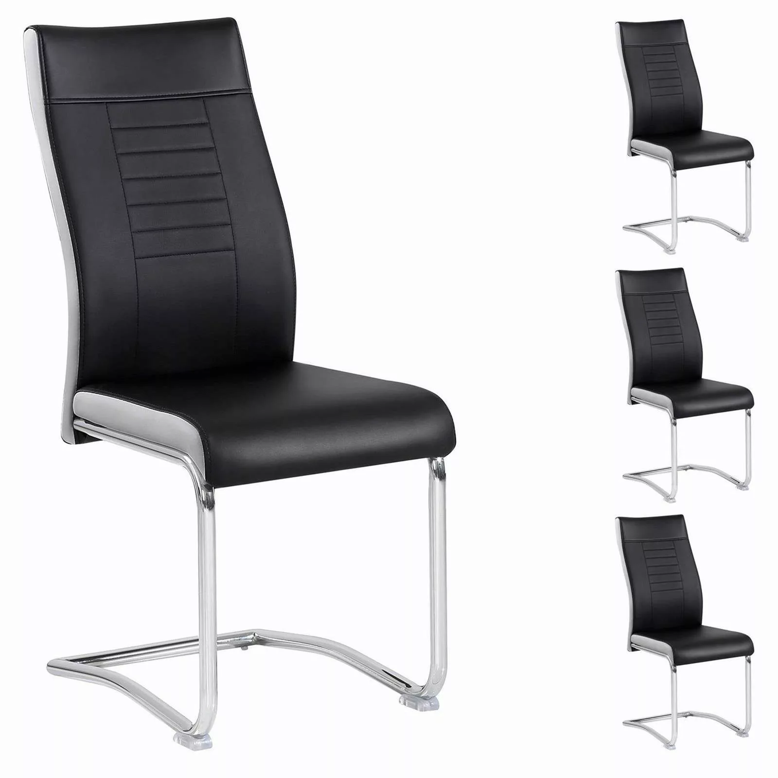 CARO-Möbel Esszimmerstuhl LOANO (4 St), Küchenstuhl günstig online kaufen