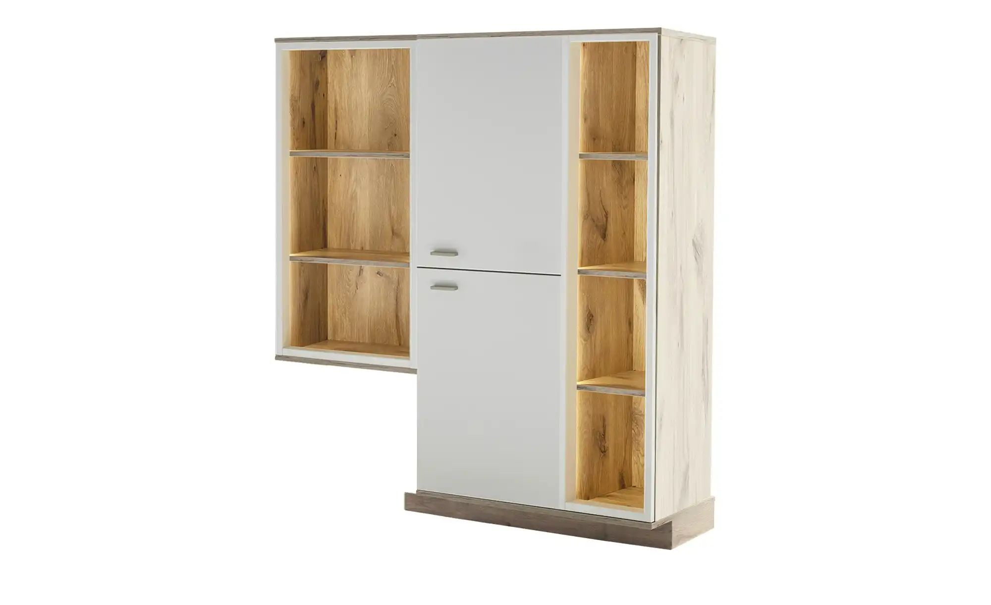 uno Highboard  Santerno ¦ holzfarben ¦ Maße (cm): B: 124 H: 140 T: 37.0 Kom günstig online kaufen