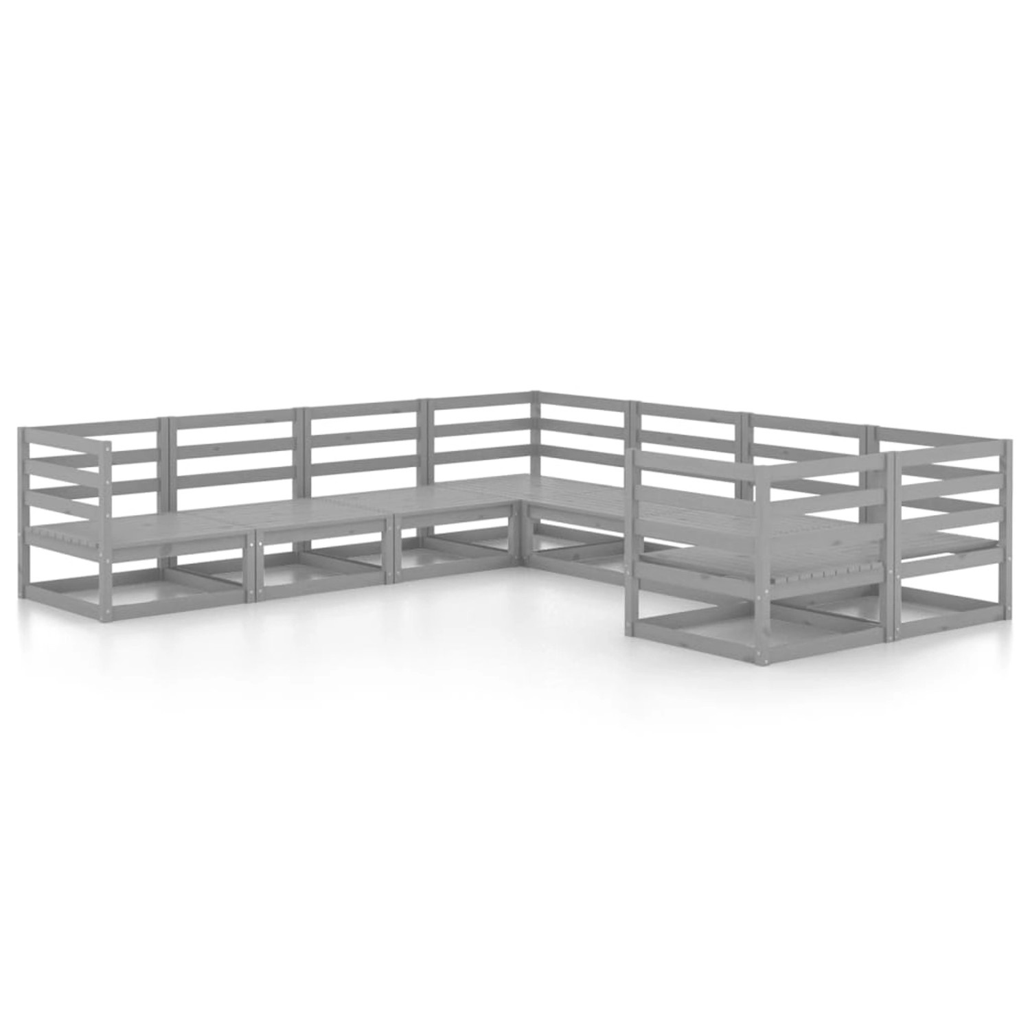 vidaXL 8-Tlg Garten-Lounge-Set Massivholz Kiefer 3075976 günstig online kaufen