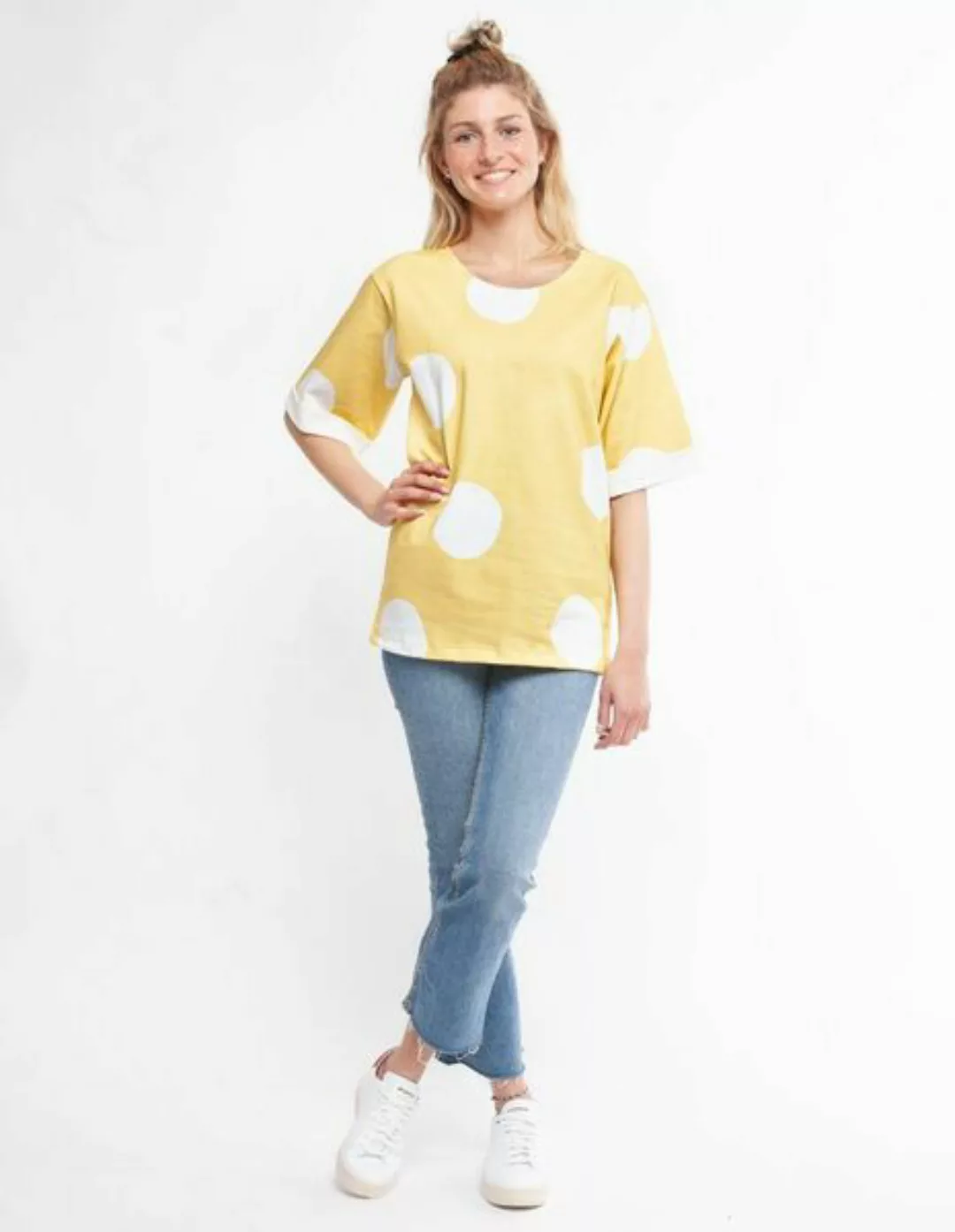 Damen T-shirt Aus Bio-baumwolle "Anna" Mit Druck günstig online kaufen