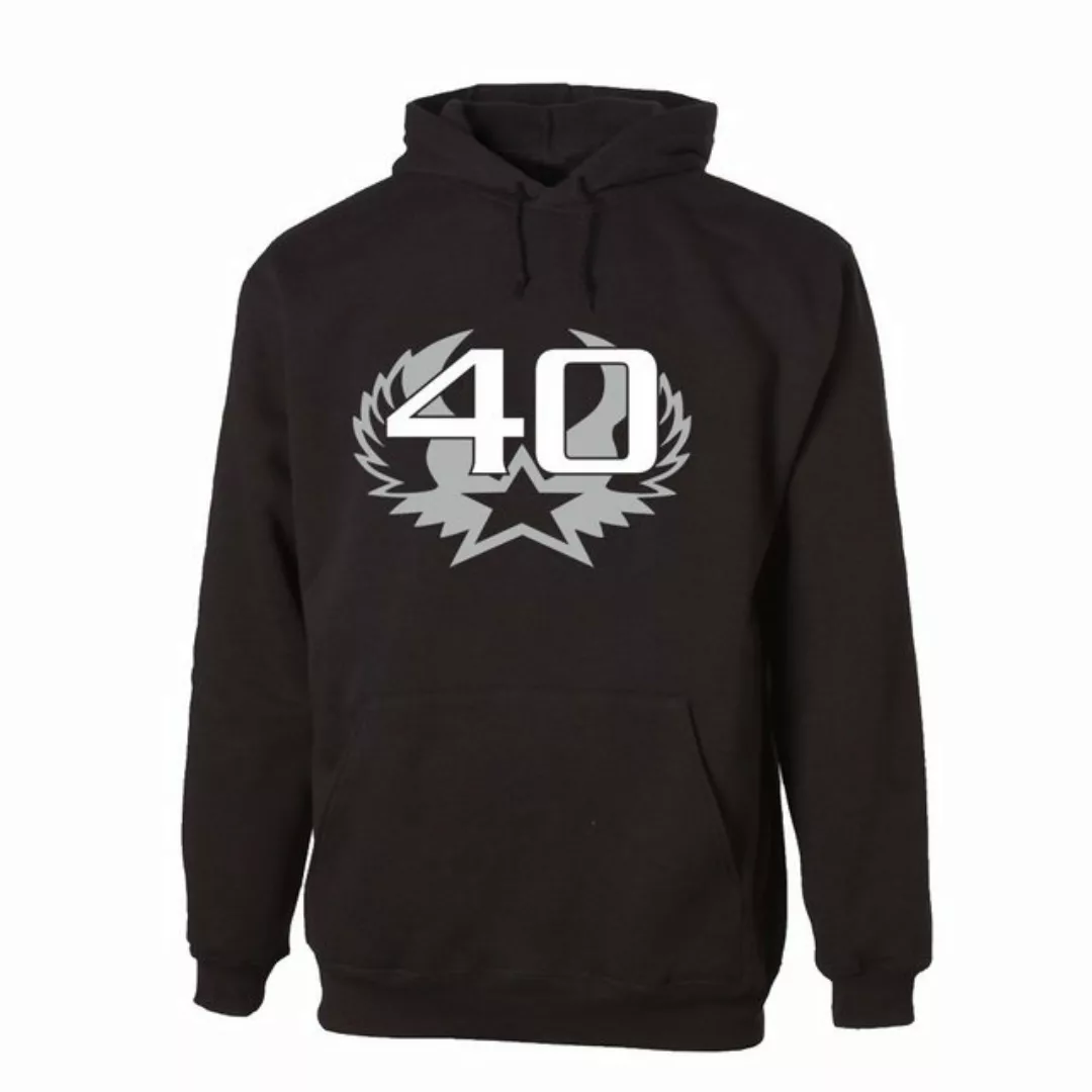 G-graphics Hoodie 40 – Stern mit Flügeln zum 40ten Geburtstag, Unisex, mit günstig online kaufen